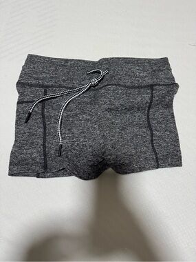 Celestial Bodiez Dark Heather Gray Athletic Shorts with Drawstring